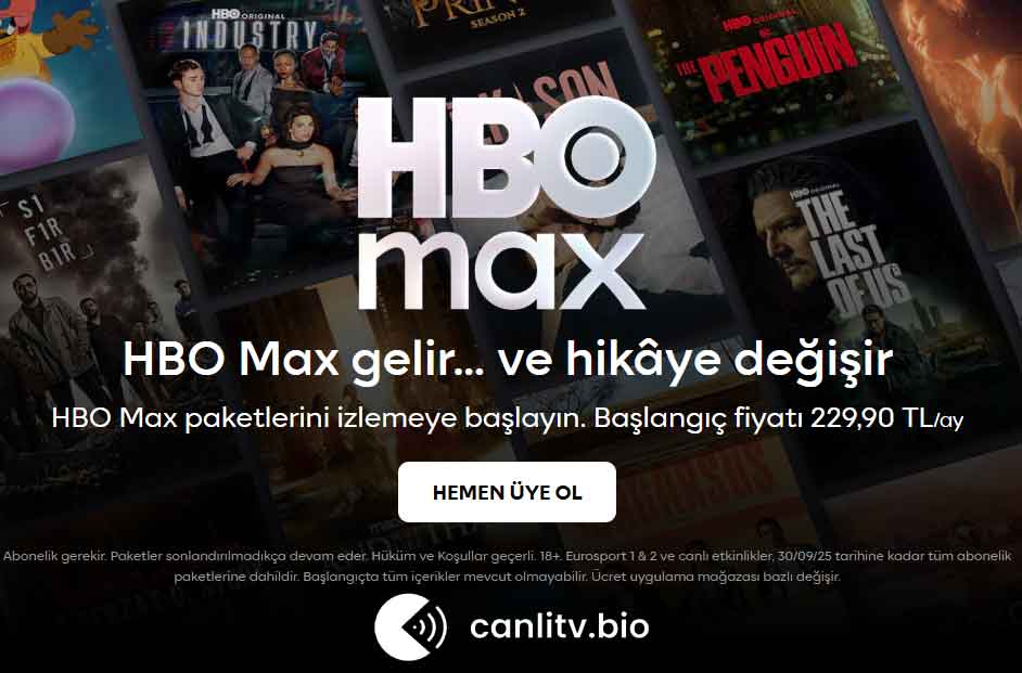 HBO Max Uyelik