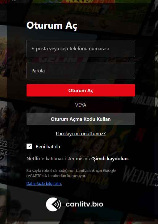 netflix uye giris